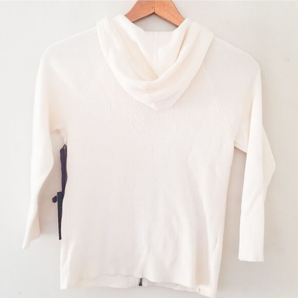 Chico's hooded full zip sweatshirt sequence - Picture 2 of 9